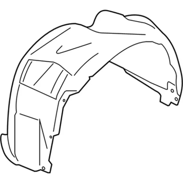 JR3Z16103E Fender Liner LH Ford Aftermarket