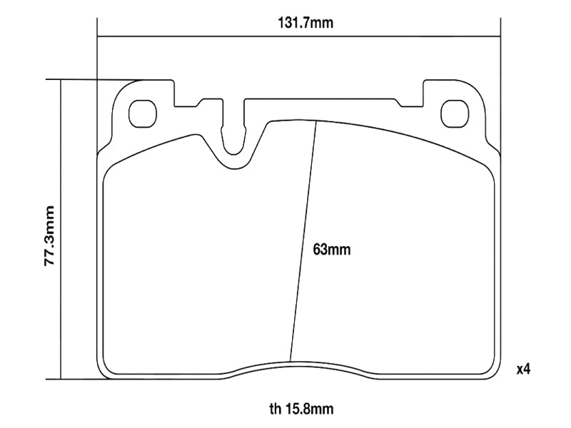 9A769815100 Front Brake Pad Porsche Aftermarket