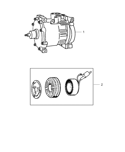 55055540AK Compressor Mopar Aftermarket