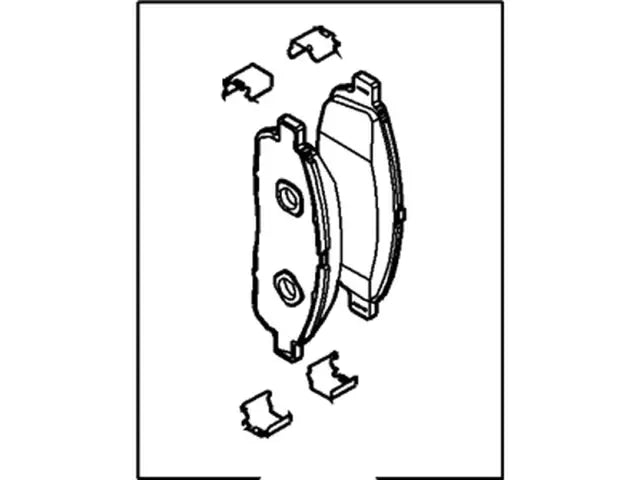 4U2Z2V001CA Front Brake Pad Ford Aftermarket
