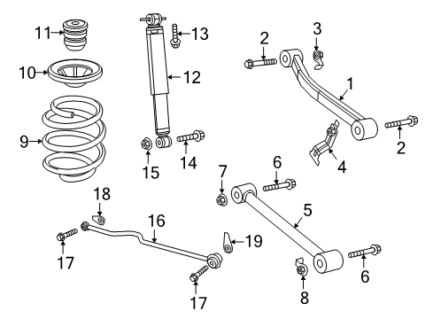 68552675AA Rear Shock Mopar Genuine