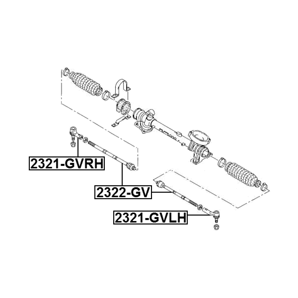 2321-GVIRH Tierod End Ford Aftermarket