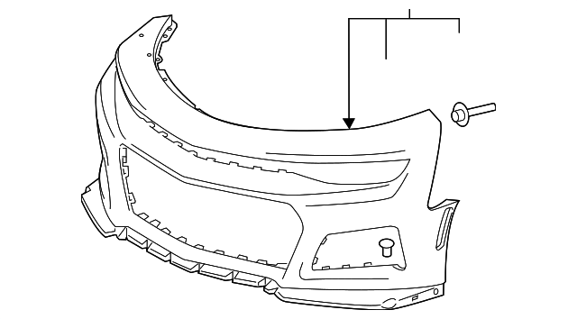 84380528 Front Bumper GM Aftermarket