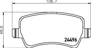 LR027129 Caliper Brake Pad Kit Land Rover Aftermarket