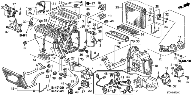 80221STXA41 Expansion Valve Honda Genuine