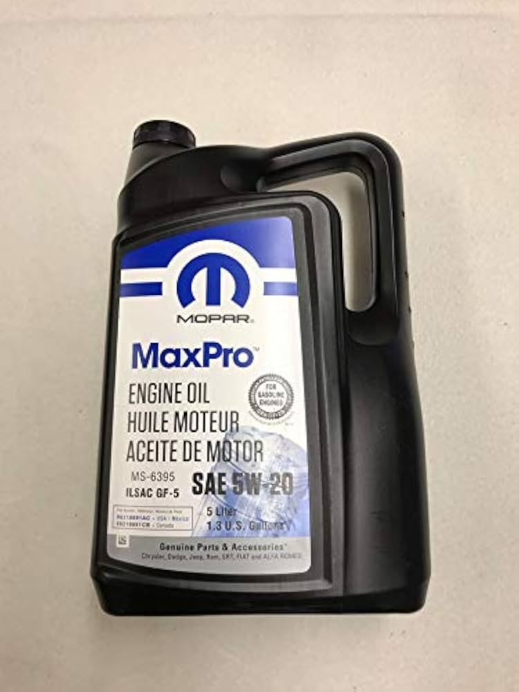 68218891AC 5w20 Engine Oil 4l Mopar Genuine