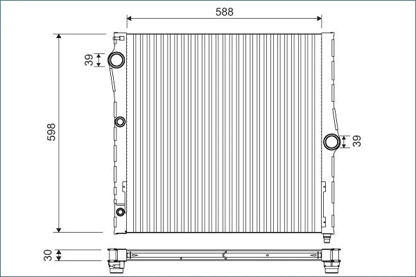 17117576305 Radiator BMW Aftermarket