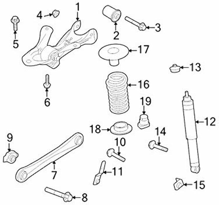 BR3Z5A638B Upper Arm Bushes Ford Aftermarket