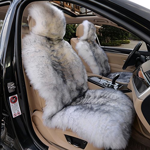 Seat Sheep Skin Car Seat Cover White Others Aftermarket