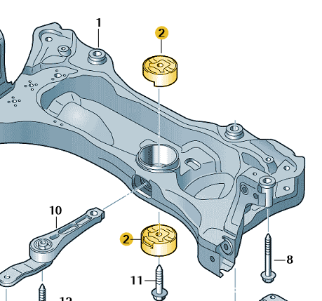 5Q0198037B Bush Audi Aftermarket