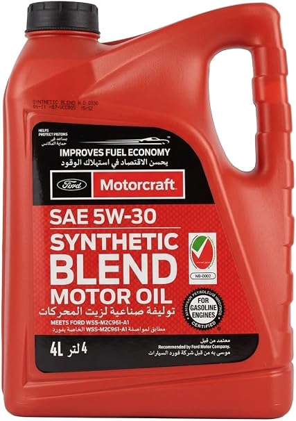 MEXO5W304LSB1DFS 5W30 4L Engine Oil Synthetic Blend Motorcraft 4l Xo-5w30-5q3sp Ford Genuine Genuine