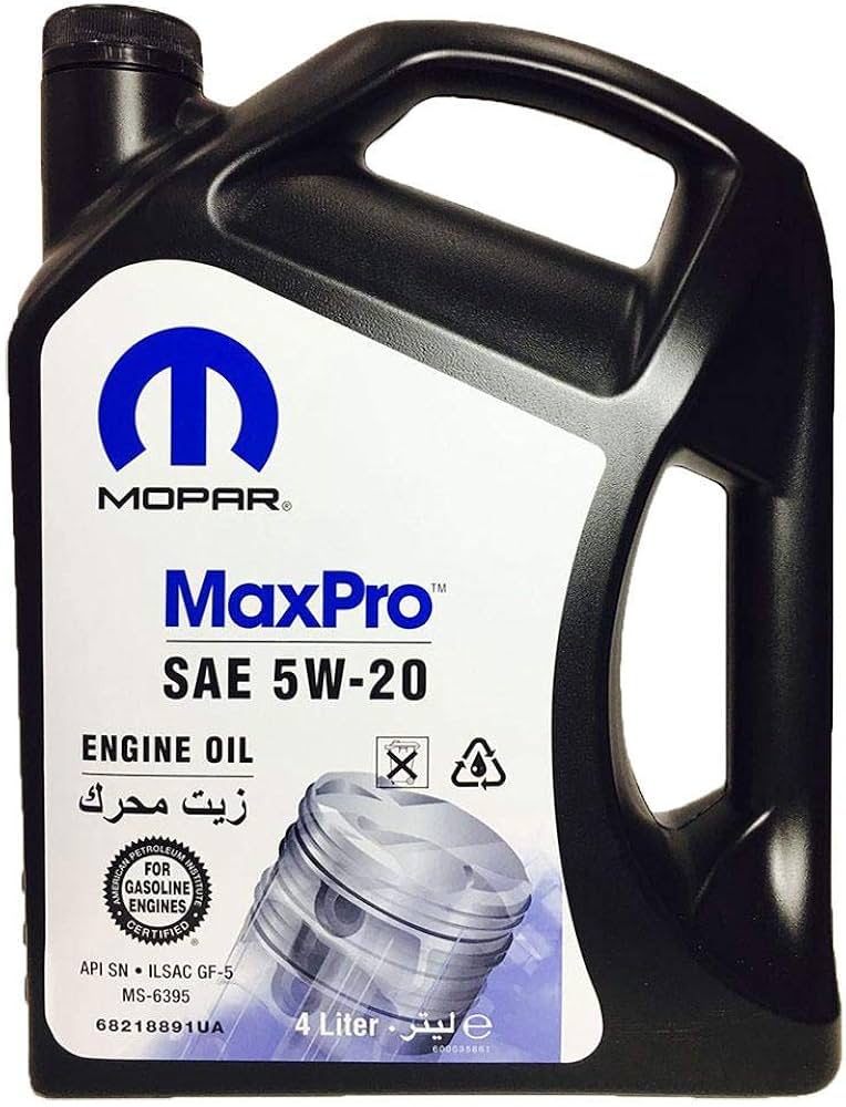 68218891AC 5w20 Engine Oil 4l Mopar Genuine