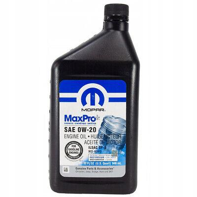 68218950UB Engine Oil 0W20 (1 Quart) Mopar Genuine Genuine