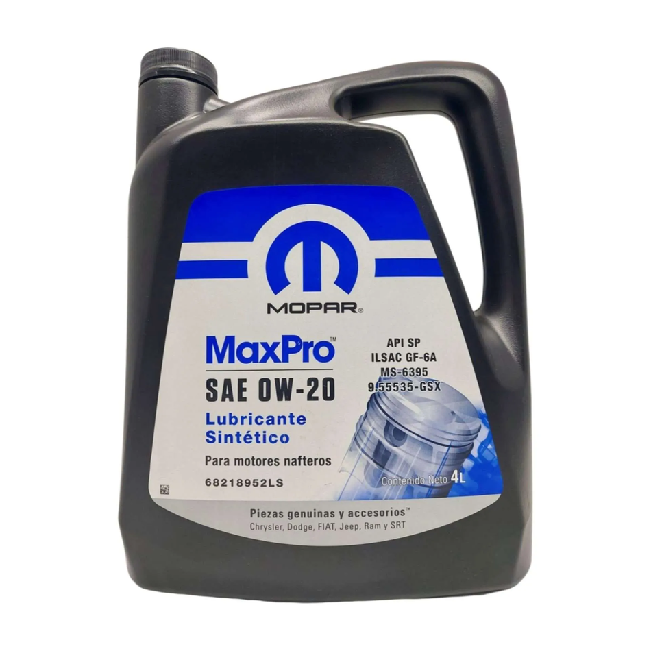 68218951UB Engine Oil 0W20 (4L) Mopar Genuine Genuine