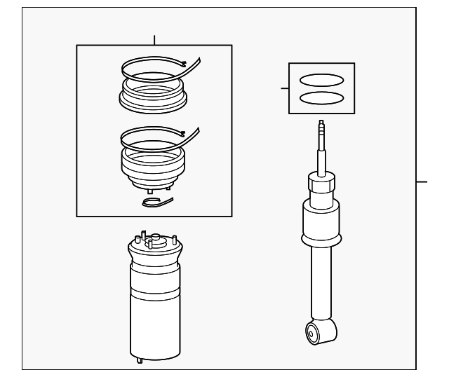 LR041108 Shock Assembly Rear Spt Land Rover Aftermarket