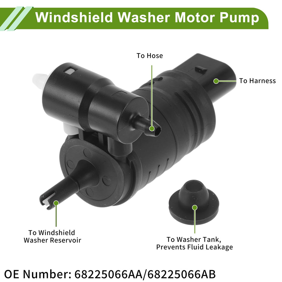68225066AB Wiper Motor Mopar Genuine