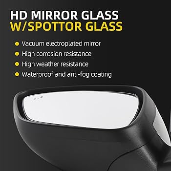 6L2Z17683HAA Left Hand Mirror Assembly Ford Aftermarket