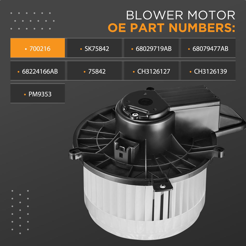 68079477AB AC Blower Motor Mopar Genuine