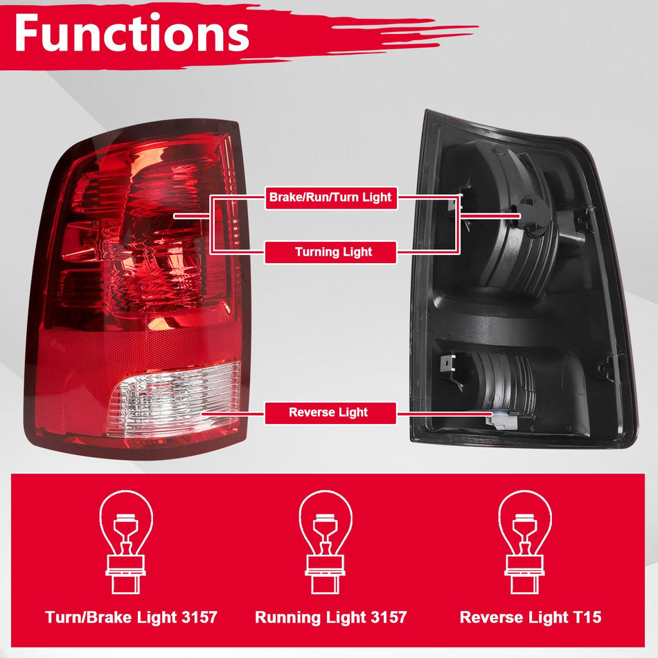 55277415AD Rear LH Tail Lamp Mopar Aftermarket
