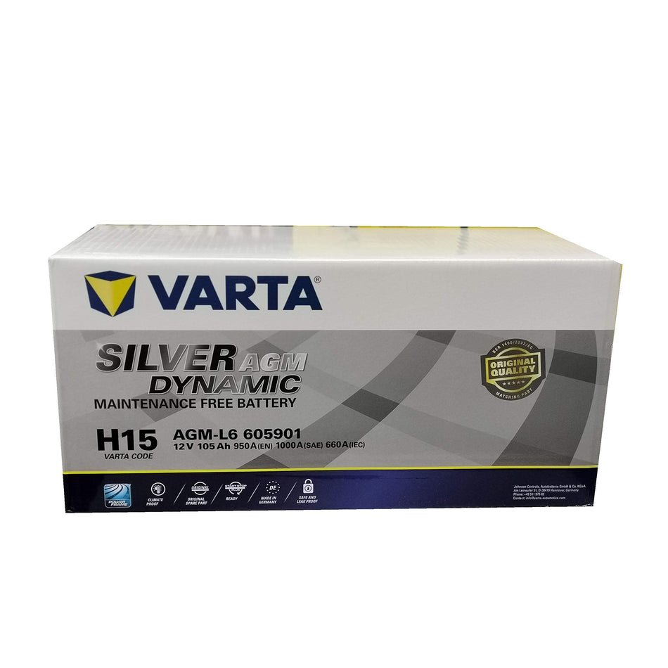 H15 Varta Agm-l6-605901 Battery Aftermarket