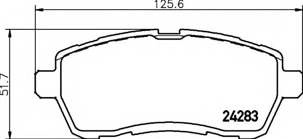 1855307 Front Brake Pad Ford Aftermarket