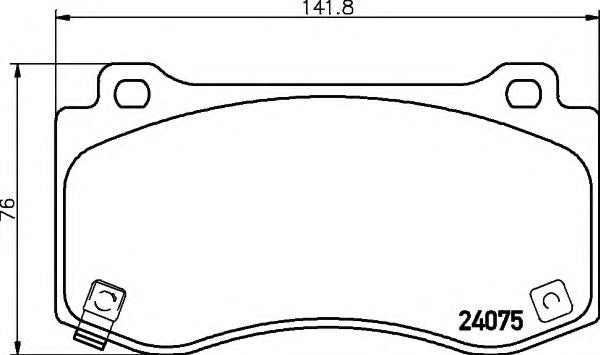 68144213AA ブレーキパッド Mopar アフターマーケット