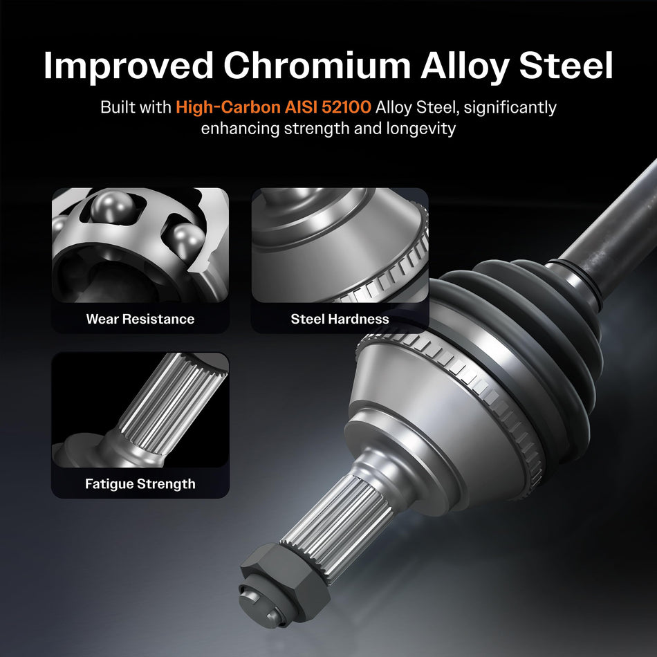 F2GZ3B437M Front Left Hand Axle Ford Aftermarket