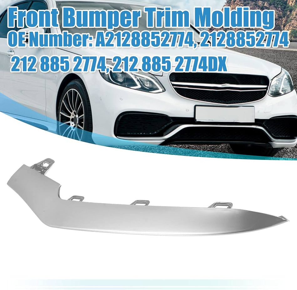 2128852774 Front Bumper Moulding Mercedes Benz Aftermarket