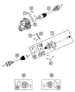 4578600AB Front Axle Shaft RH Mopar Aftermarket