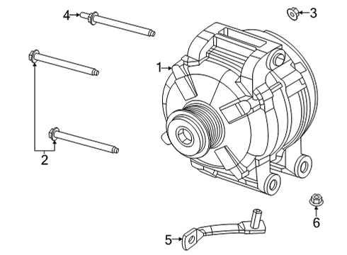 4801834AD Alternator Durango Mopar Genuine