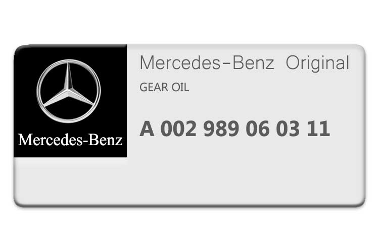 0029890603 Gear Oil Mercedes Benz Aftermarket