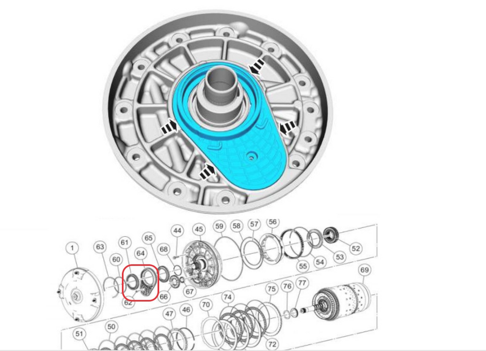 24294268 Converter Seal GM Genuine