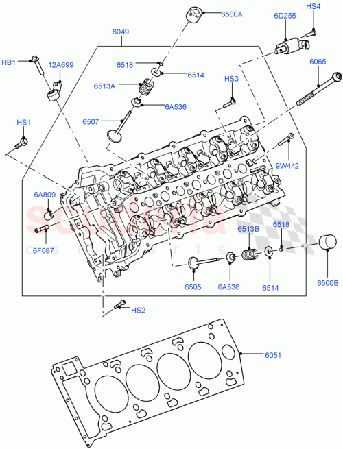 LR181763 Cylinder Head Gasket Land Rover Aftermarket