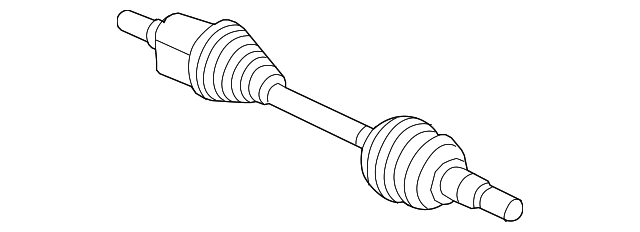 22796413 Front Left Hand Axle Assembly GM Aftermarket