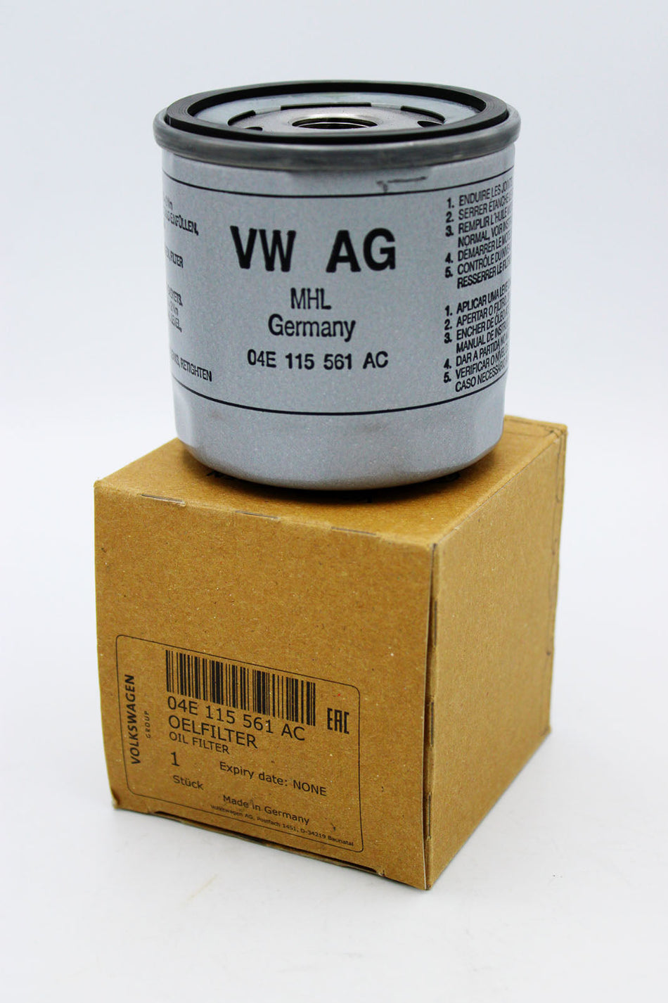 04E115561AC Oil Filter Volkswagon Genuine