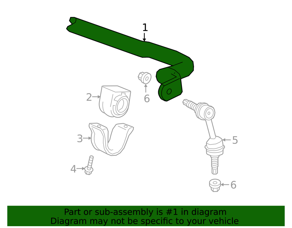86821088 Stabilizer Bar Assembly GM Genuine