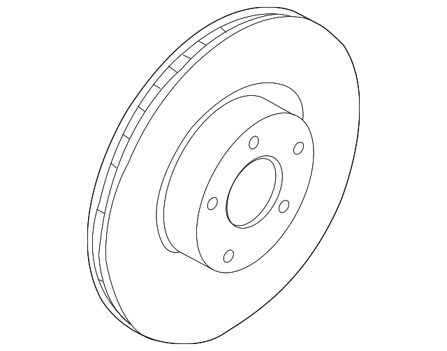 KS7Z1125B Front Brake Disc Rotor Ford Genuine