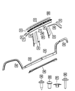 68246273AC Left Hand Pillar Cover Mopar Genuine