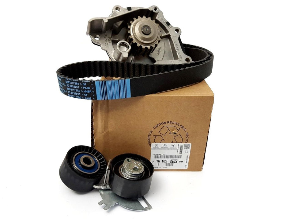 1610278280 Timing Belt  Tensioner and Water Pump Kit Peugeot Genuine