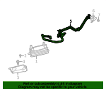 C2D19083 Gear Oil Cooler Pipe Jaguar Aftermarket