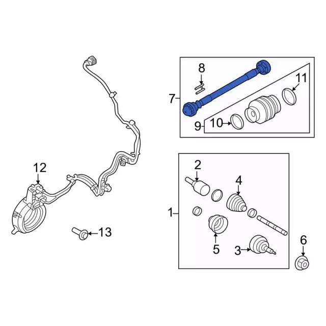 ML3Z4602M Propeller Shaft Ford Genuine