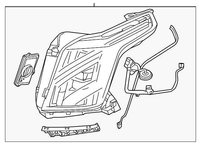 19434117 Right Hand Headlamp GM Aftermarket