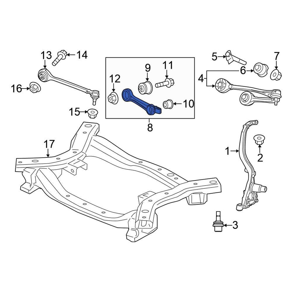 68240574AB Rear Upper Arm Mopar Genuine