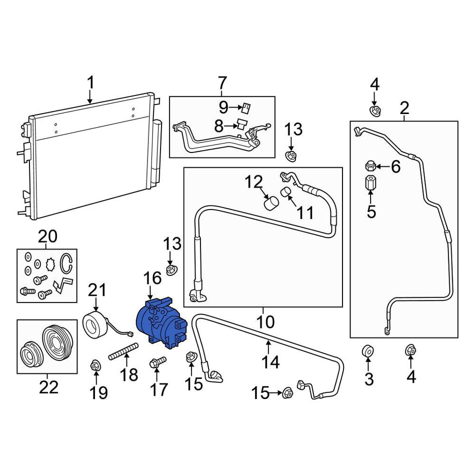 68202994AC AC Compressor Mopar Aftermarket