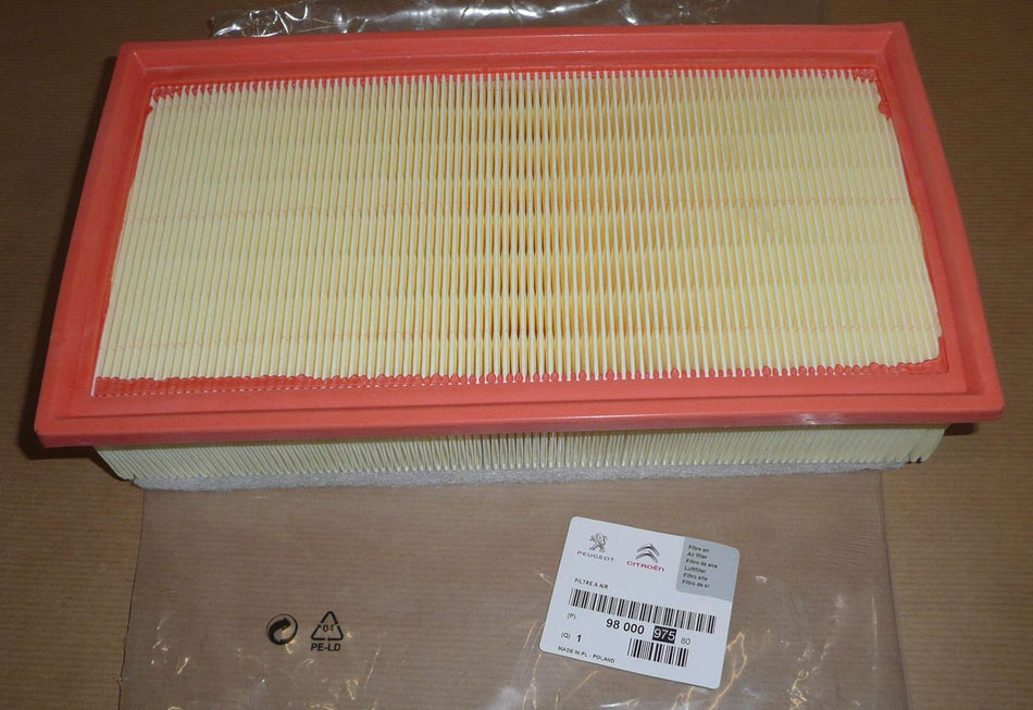 9800097580 Air Filter Peugeot Genuine