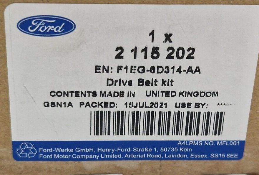 2115202 Drive Belt Ford Genuine