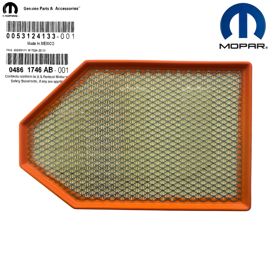 4861746AB Air Filter Mopar Mopar Genuine