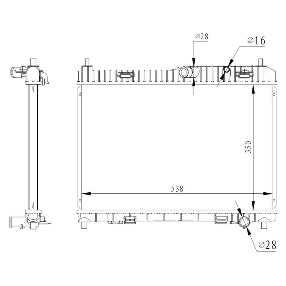 1772874 Radiator Ford