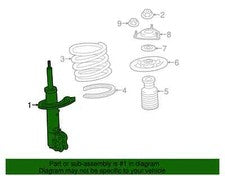 4060A271 Front LH Shock Assembly Mitsubhishi Aftermarket