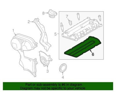 4M5Z6584A Valve Cover Gasket Ford Genuine